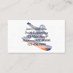 Snowboarder silhouette - Choose background colour Business Card