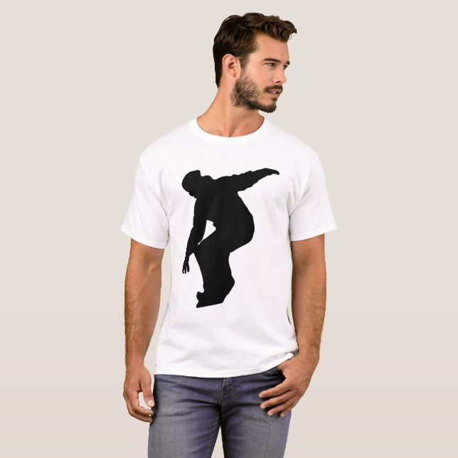 Snowboarder Silhouette T-Shirt (Front Full)
