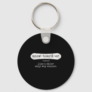 Snowboarder - Snowboarding Enthusiast Snowboard In Key Ring