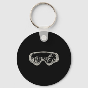Snowboarder Snowboarding Goggles Winter Sport Snow Key Ring