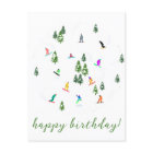  Snowboarder Snowboarding Illustration Birthday