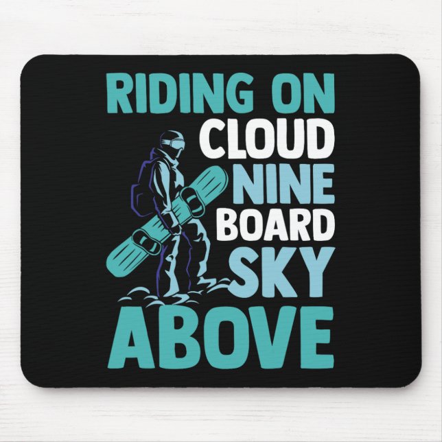 Snowboarder Snowboarding  Mouse Mat (Front)