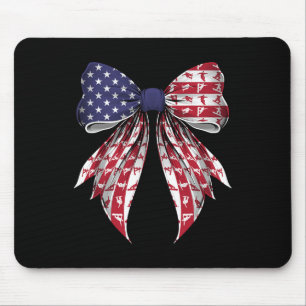 Snowboarder Snowboarding Snowboard 4th Of July Ame Mouse Mat