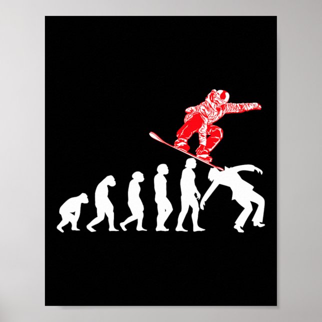Snowboarder Snowboarding Snowboard  Poster (Front)