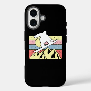 Snowboarder Snowboarding Snowboard Retro iPhone 16 Case