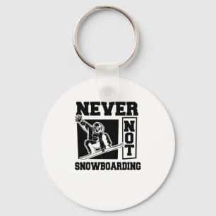 Snowboarder Snowboarding - Winter Sports Snowboard Key Ring