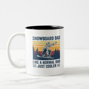 snowboarder T-shirt Two-Tone Coffee Mug