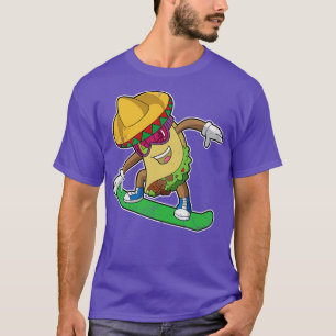 Snowboarder Taco Snowboarding Winter Sports T-Shirt