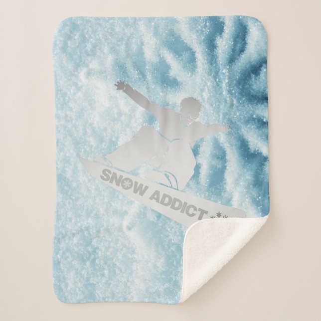 Snowboarder Throw Blanket (Front)