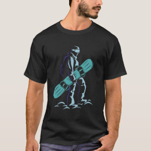Snowboarder Winter Action Sports Art T-Shirt