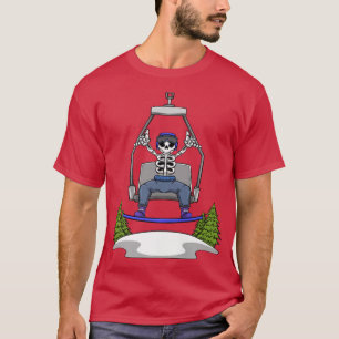 Snowboarder Winter Sport Snowboarding Skeleton Sno T-Shirt