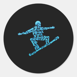 Snowboarder - Wintersports Snowboard Snowboarding  Classic Round Sticker
