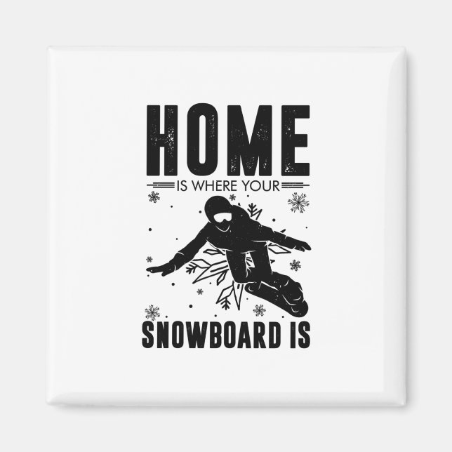 Snowboarders Magnet (Front)