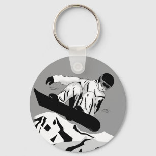 Snowboarding 5 key ring