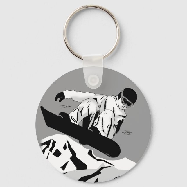 Snowboarding 5 key ring (Front)