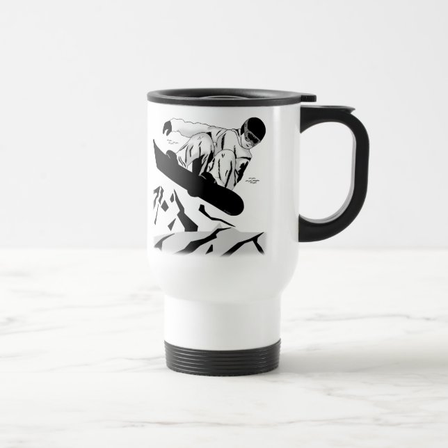 Snowboarding 5 travel mug (Right)