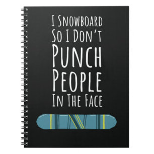 Snowboarding Accessories Gifts Winter Snowboarder Notebook