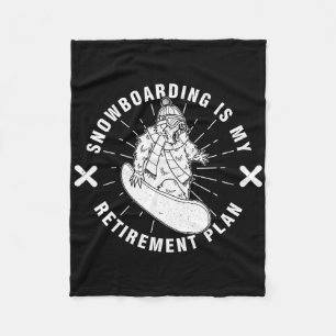 Snowboarding Activity Outdoor Mountain Skiing Recr Fleece Blanket