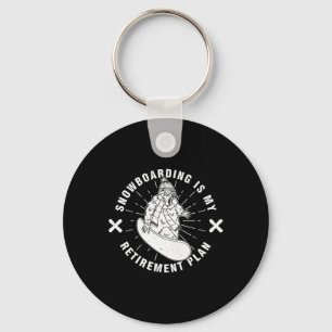 Snowboarding Activity Outdoor Mountain Skiing Recr Key Ring