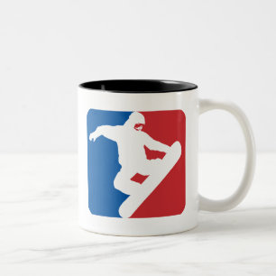 Snowboarding All Star Two-Tone Coffee Mug