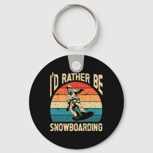 Snowboarding Art Men Snowboard Winter Cool Snowboa Key Ring
