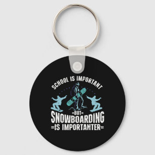 Snowboarding Art Men Snowboard Winter Cool Snowboa Key Ring