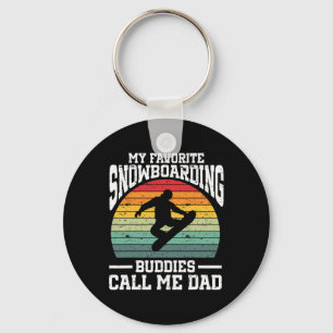 Snowboarding Art Men Snowboard Winter Cool Snowboa Key Ring