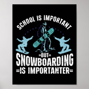 Snowboarding Art Men Snowboard Winter Cool Snowboa Poster