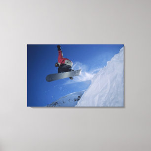 Snowboarding at Snowbird Resort, Utah (MR) Canvas Print