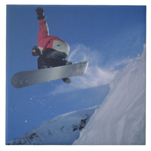 Snowboarding at Snowbird Resort, Utah (MR) Tile