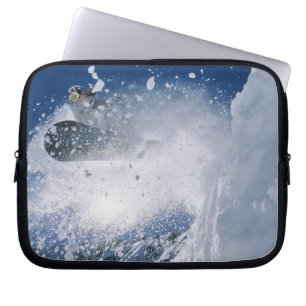 Snowboarding at Snowbird Resort, Wasatch Laptop Sleeve