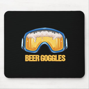 Snowboarding - Beer Goggles - Ski Mountain  Mouse Mat