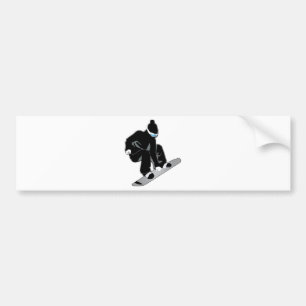 Snowboarding Bumper Sticker