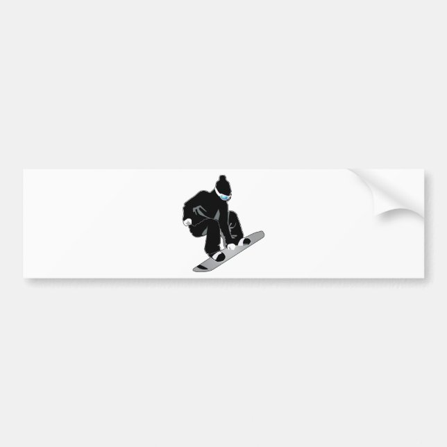 Snowboarding Bumper Sticker (Front)