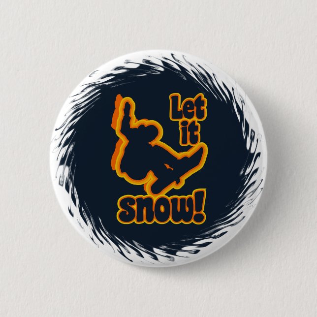 Snowboarding button (Front)