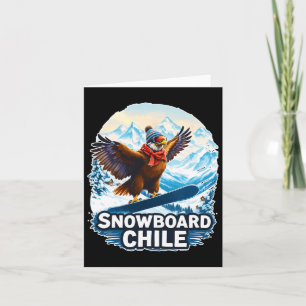 Snowboarding Condor In The Mountains Of Chile  Card