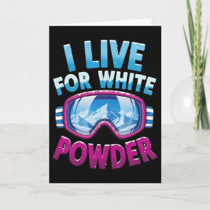 Snowboarding Cool Snowboarder Skiing Winter Vacati Card