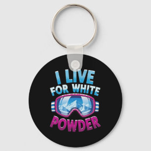 Snowboarding Cool Snowboarder Skiing Winter Vacati Key Ring