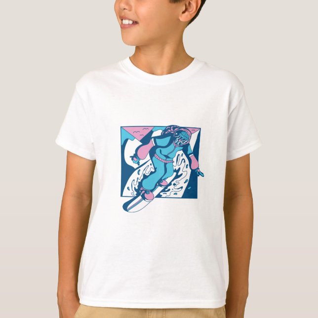 Snowboarding cool T-Shirt (Front)