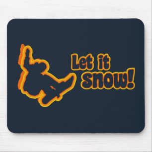 Snowboarding custom mousepad