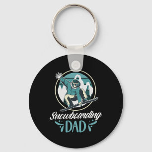 Snowboarding Dad Snowboard Father Snowboarder Dadd Key Ring