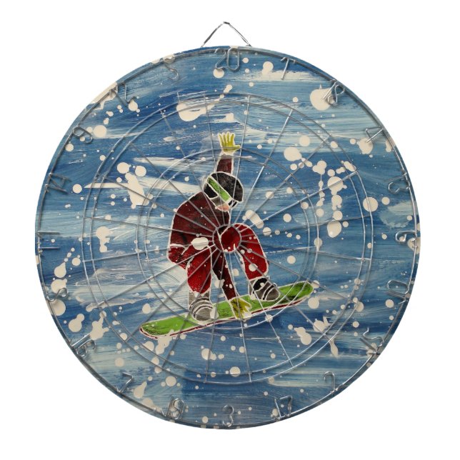 Snowboarding dartboard (Front)