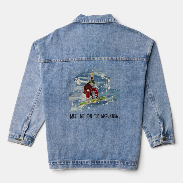 Snowboarding denim jacket (Back)