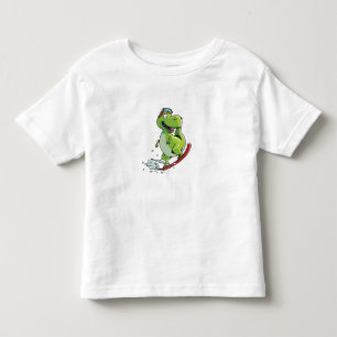 Snowboarding Dinosaur Toddler T-Shirt