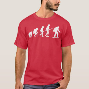 Snowboarding Evolution Funny Snowboard s Men Women T-Shirt