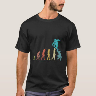 Snowboarding Evolution Hilarious Sports Quote Sayi T-Shirt