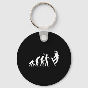 Snowboarding Evolution T Shirt For Men  Key Ring