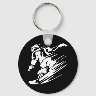 Snowboarding Extreme Sport Key Ring