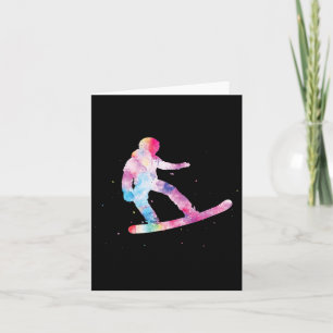 Snowboarding Fan Winter Sports Lover Snow Boarding Card