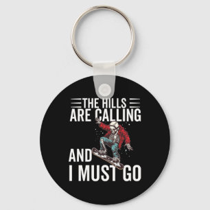 Snowboarding For Men Women Boys Snowboarder Snowbo Key Ring